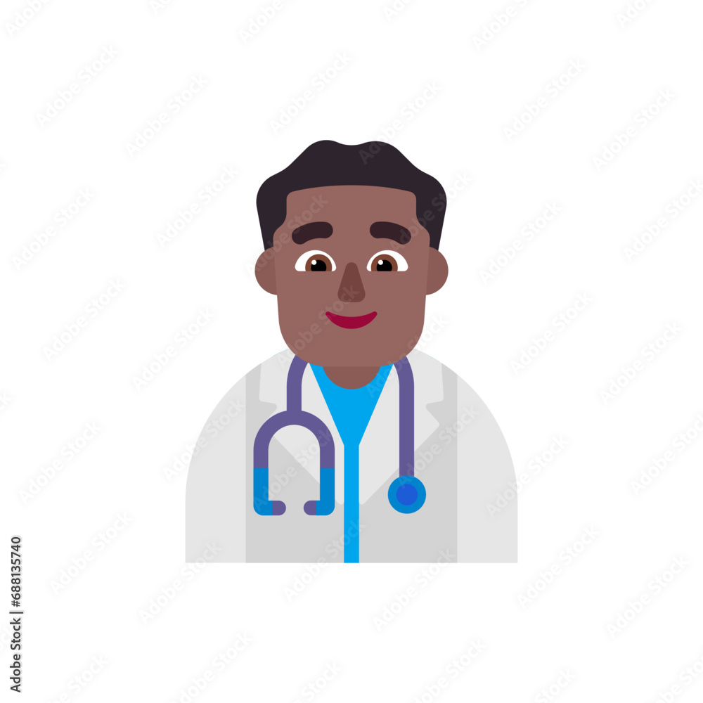 Man Health Worker: Medium-Dark Skin Tone