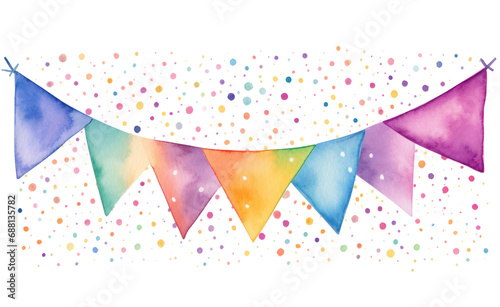 rainbow banner bunting