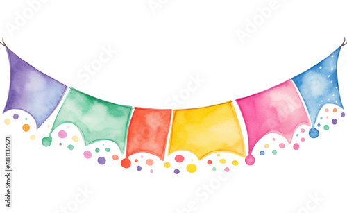 rainbow banner bunting