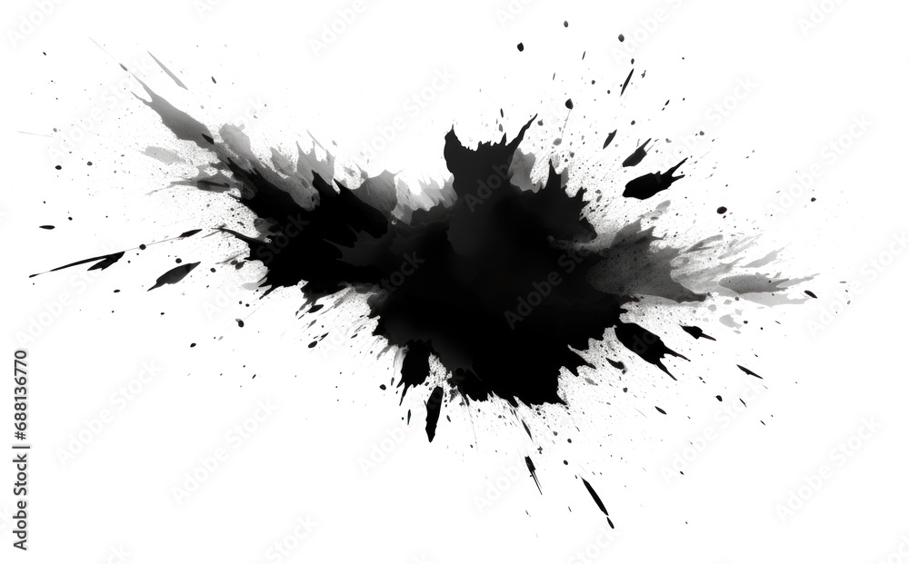 black splat isolated black splat isolated