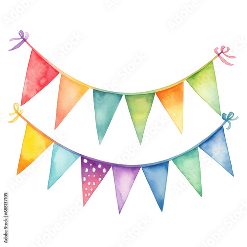 rainbow banner bunting