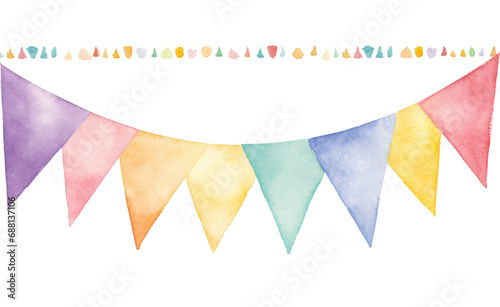 rainbow banner bunting