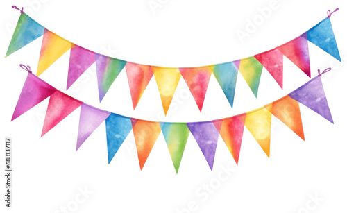 rainbow banner bunting