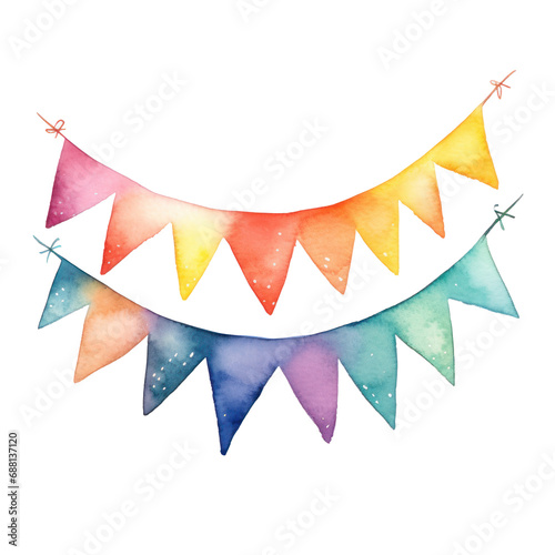 rainbow banner bunting