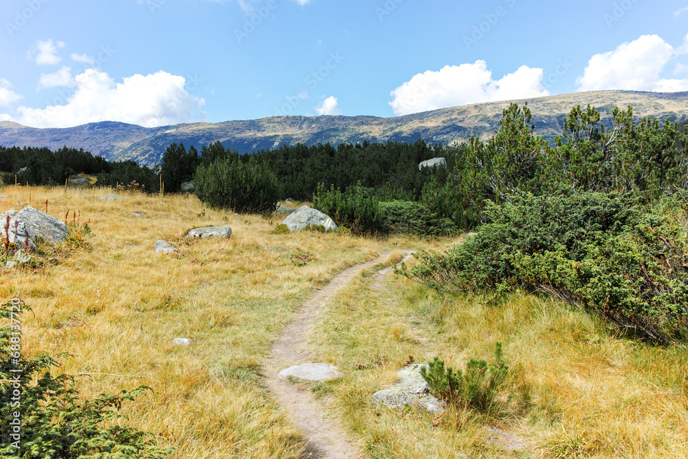 Landscape of Rila mountain near The Fish Lakes, Bulgaria Landscape of Rila mountain near The Fish Lakes, Bulgaria