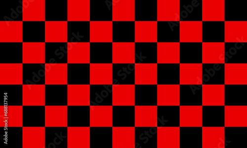 red and black Chess board game vector illustration.
