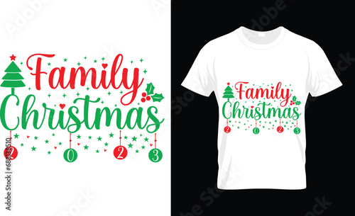 Merry Christmas T-Shirt Design.