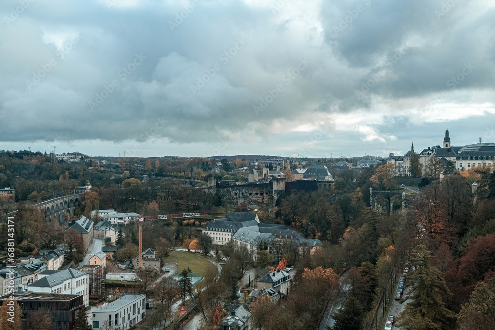 Naklejka premium view of the city of salzburg country