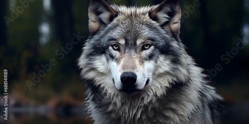 Realistic Wolf Illustration © Mauro