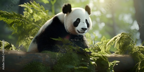 Realistic Panda Illustration © Mauro
