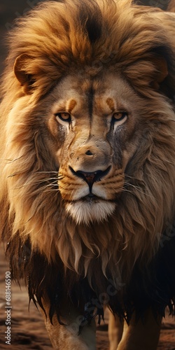 Realistic Lion Illustration © Mauro