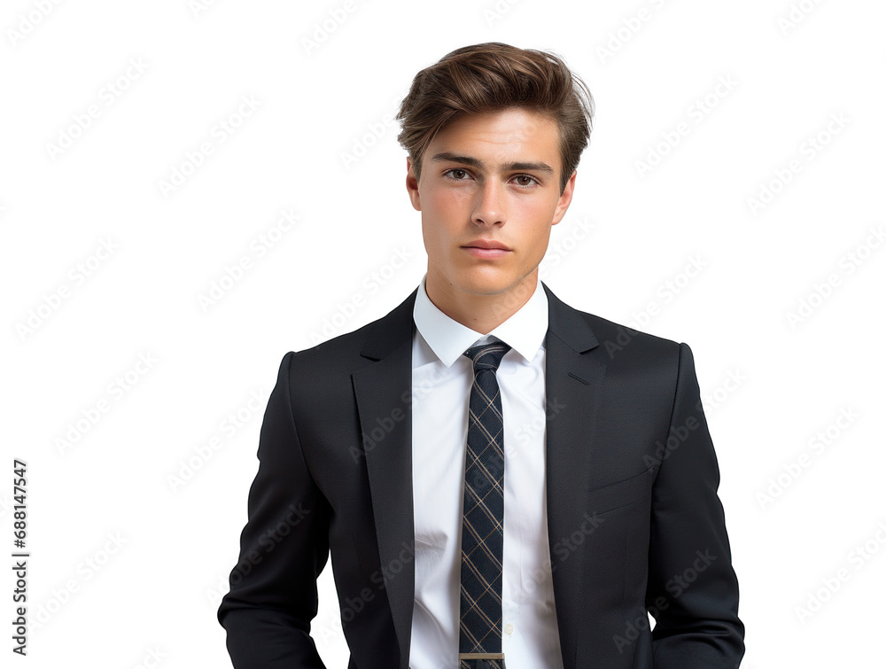 Young Professional's Portrait on Transparent Background Young Professional's Portrait on Transparent Background
