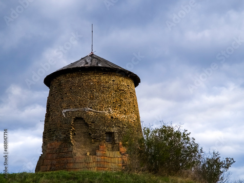 Building of an old windmill in Tiszasziget