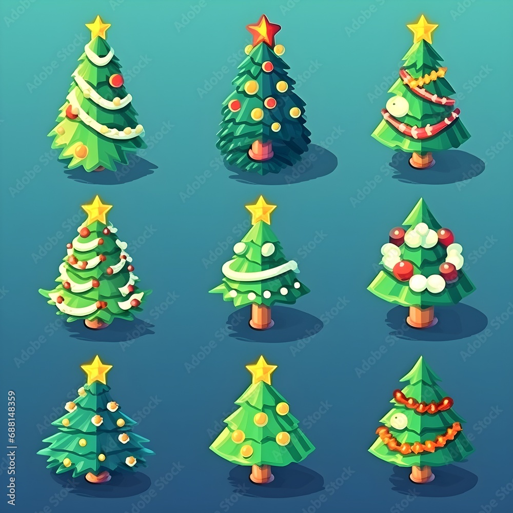 Cute Christmas Assets Illustration Cute Christmas Assets Illustration