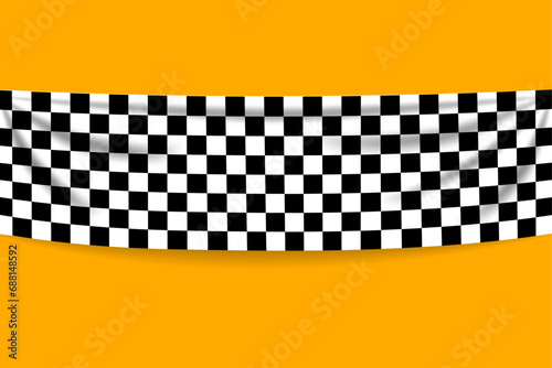 Realistic racing sports checkered flag background