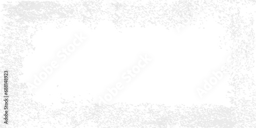 Grunge frame with empty space in the middle. Texture of ice, snow for winter design. Dirty shabby vintage borders. Vector illustration.