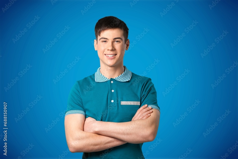 Young happy male student posing Young happy male student posing