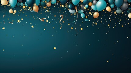 colorful birthday backdrop. multicolor balloons, party