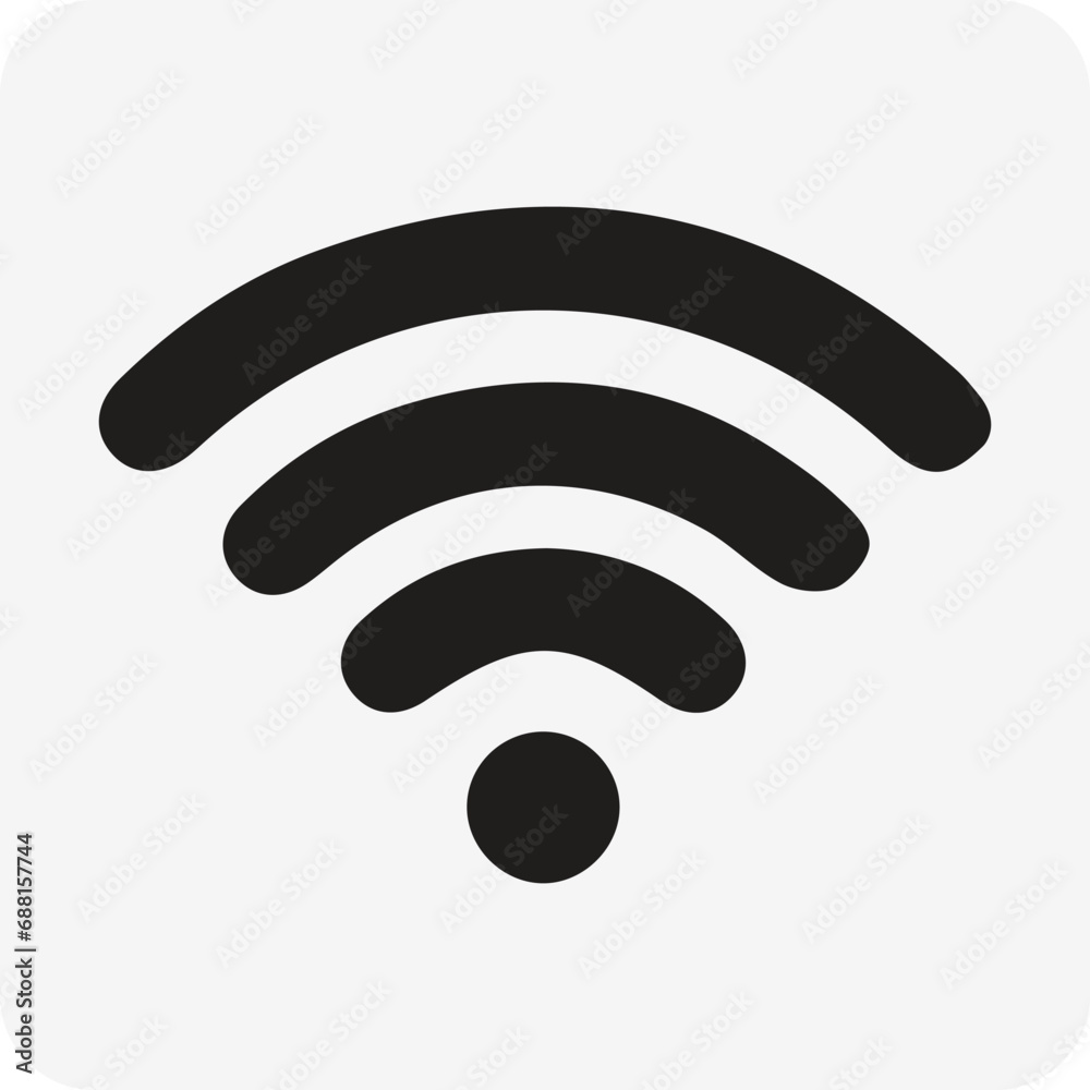 Website or internet wi-fi vector icon for apps