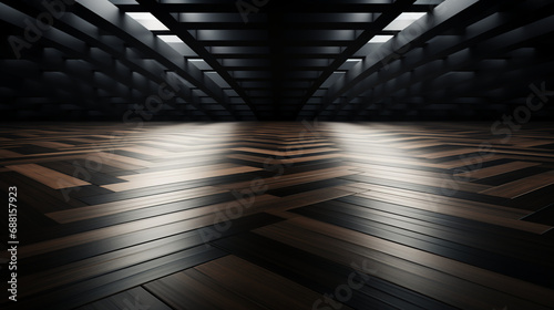 Hardwood floors - low angle shot - polished shiny - low angle shot - worm’s eye view 