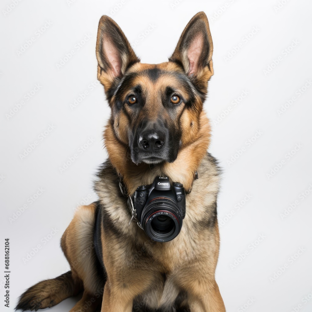 Capturing the Essence: German Shepherd through a 50mm Lens