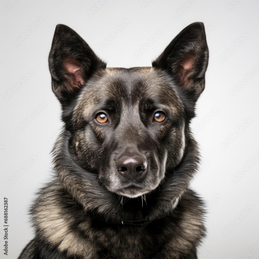 Norwegian Elkhound Portrait Captured with Nikon D850 and 50mm Prime Lens