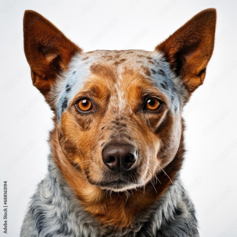 Australian Cattle Dog Portrait: Ultra-Realistic Nikon D850 Capture