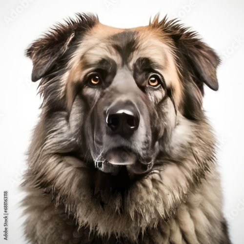 Caucasian Shepherd Portrait Shot: Clarity with Nikon D850 and 50mm Prime Lens
