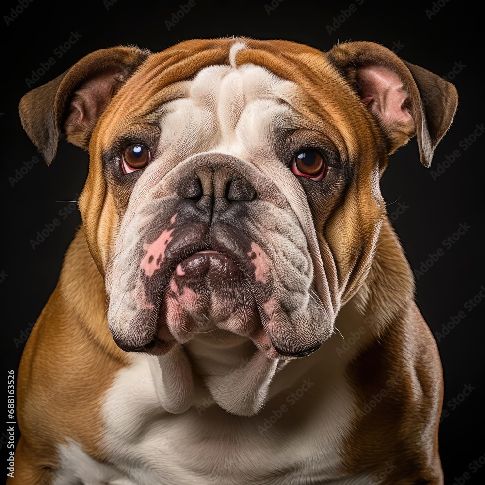 Ultra-Realistic English Bulldog Portrait - Nikon D850 with 50mm Prime Lens
