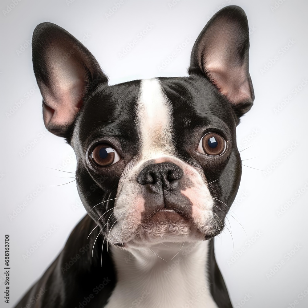 Boston Terrier Portrait: Ultra-Realistic Photography with Nikon D850