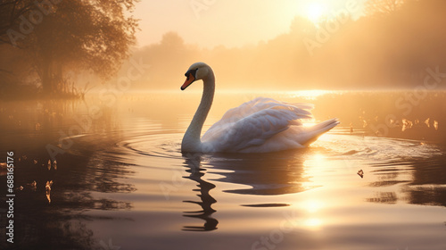 swan on the lake