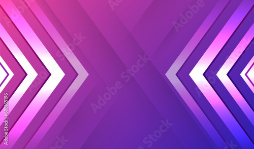 Vector technology design for banner or presentation. Data transfer, Internet communications. Purple background consisting of horizontal stripes of arrows, square particles, and light blue lines.