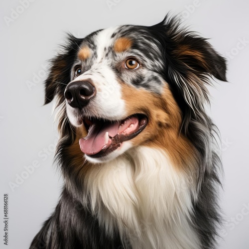 Australian Shepherd Portrait: Ultra-Realistic Image with Nikon D850 and 50mm Lens © Luiz