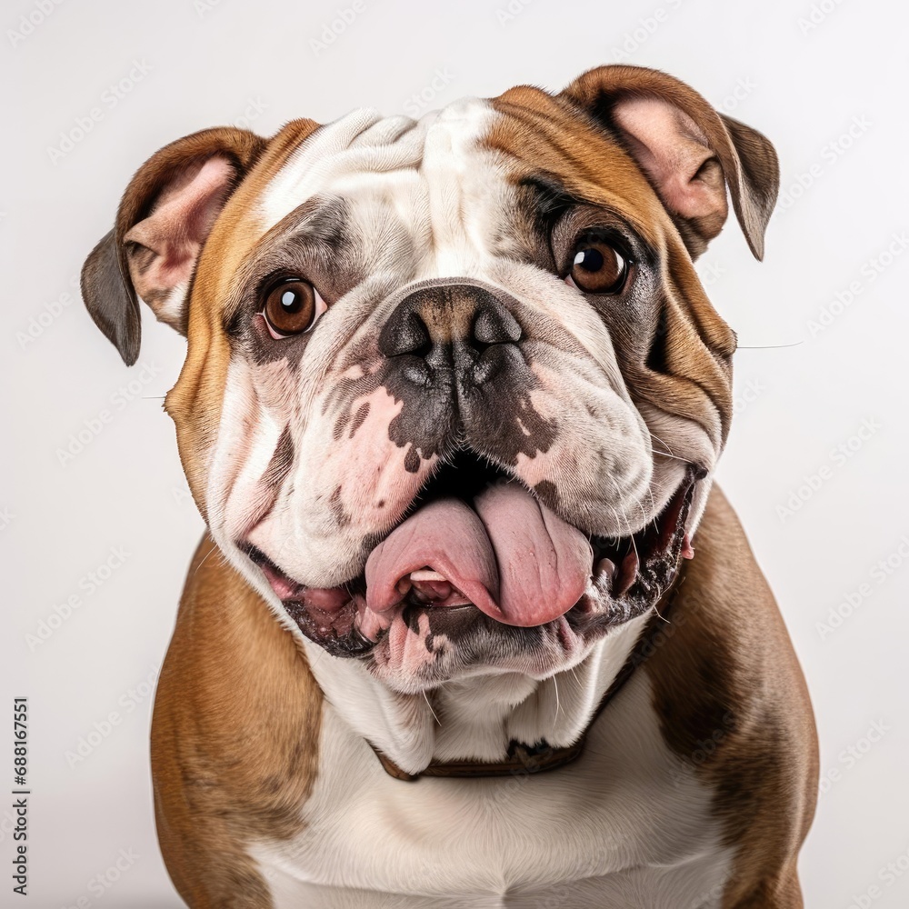 Obraz premium English Bulldog Portraiture with Canon EOS R and 50mm Prime Lens