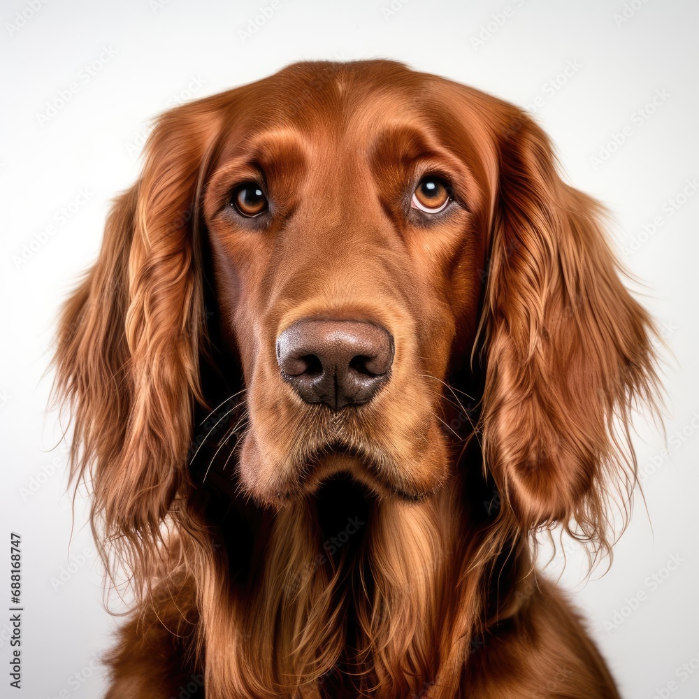 Irish Setter Portrait Captured with Canon EOS 5D Mark IV and 50mm Prime Lens