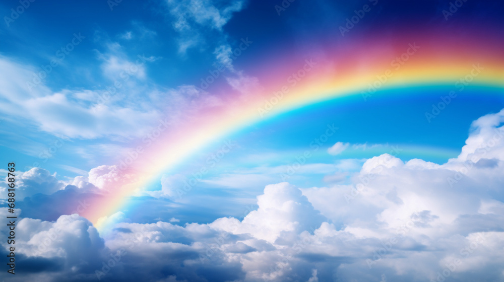 rainbow and clouds rainbow and clouds