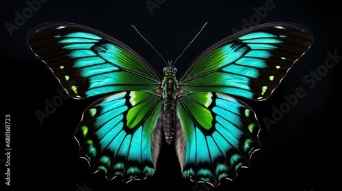 The butterfly known as siproeta stelenes is made of malachite