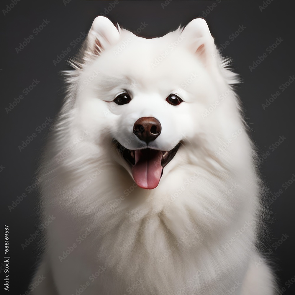 Ultra-Realistic Samoyed Portrait Captured with Prime Lens Ultra-Realistic Samoyed Portrait Captured with Prime Lens
