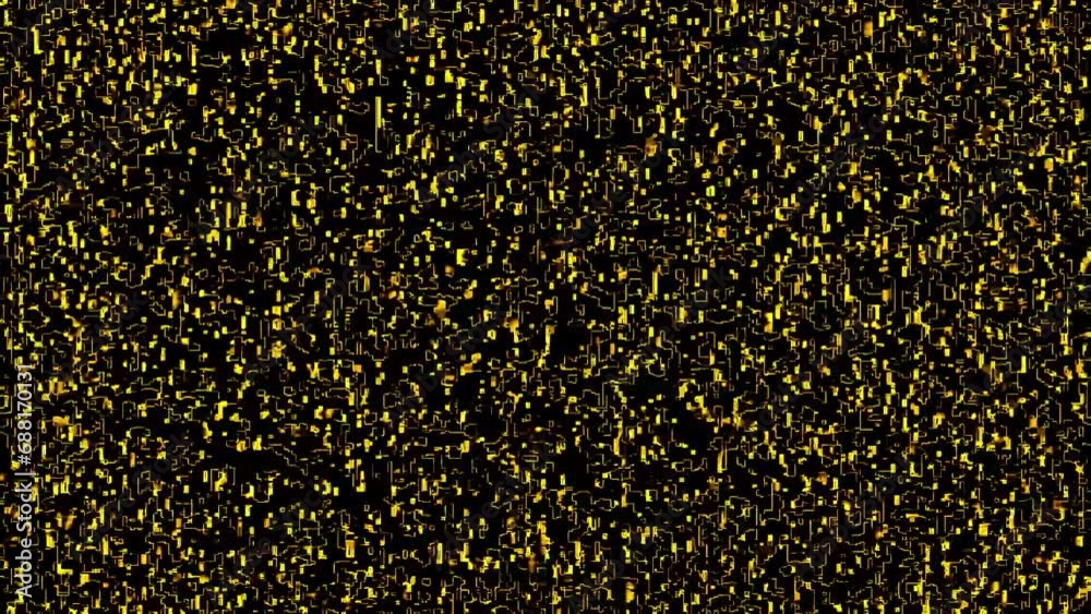 Fuzzy TV static in yellow and black Fuzzy TV static in yellow and black
