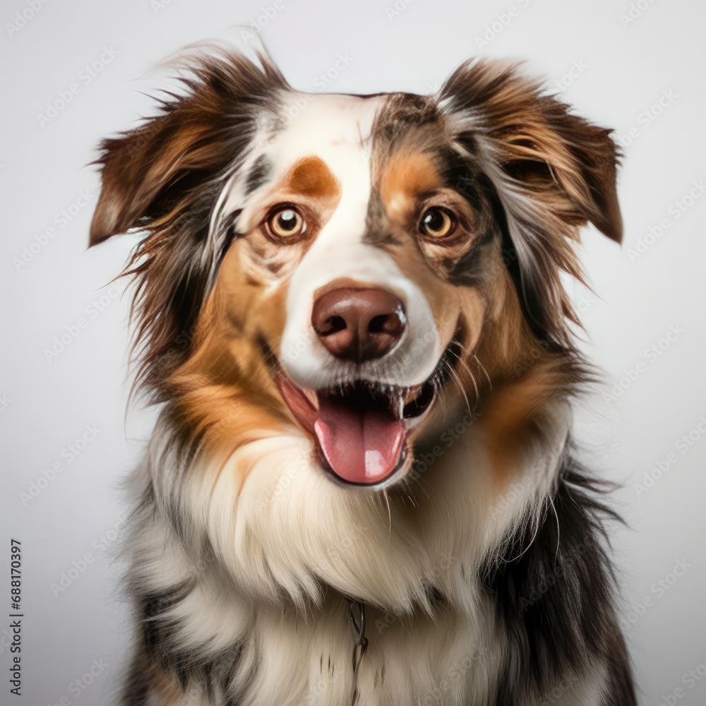 Australian Shepherd Portrait: Ultra-Realistic Details with Nikon D850 and 50mm Lens