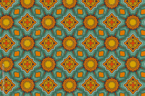 Mandala pattern textile design print bohemian boho batik fabric decorative background abstract india