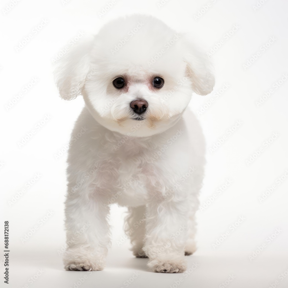 Obraz premium Ultra-Realistic Bichon Frise Portrait with Nikon D850 and 50mm Prime Lens