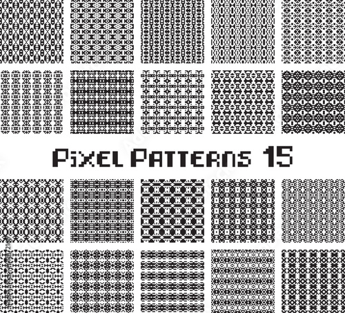 Arcade game pixel pattern. Retro video game vector , space. 8 bit pixel art 