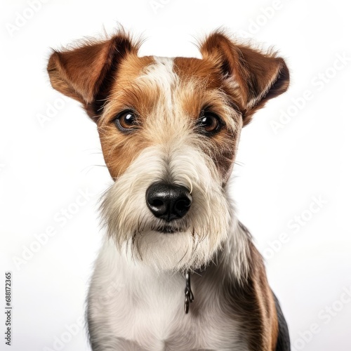Ultra-Realistic Fox Terrier Portrait with Nikon D850 and 50mm Prime Lens