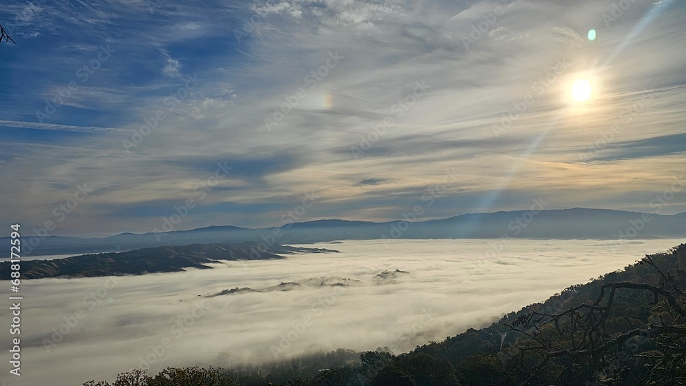 Obraz premium sunset in the mountains