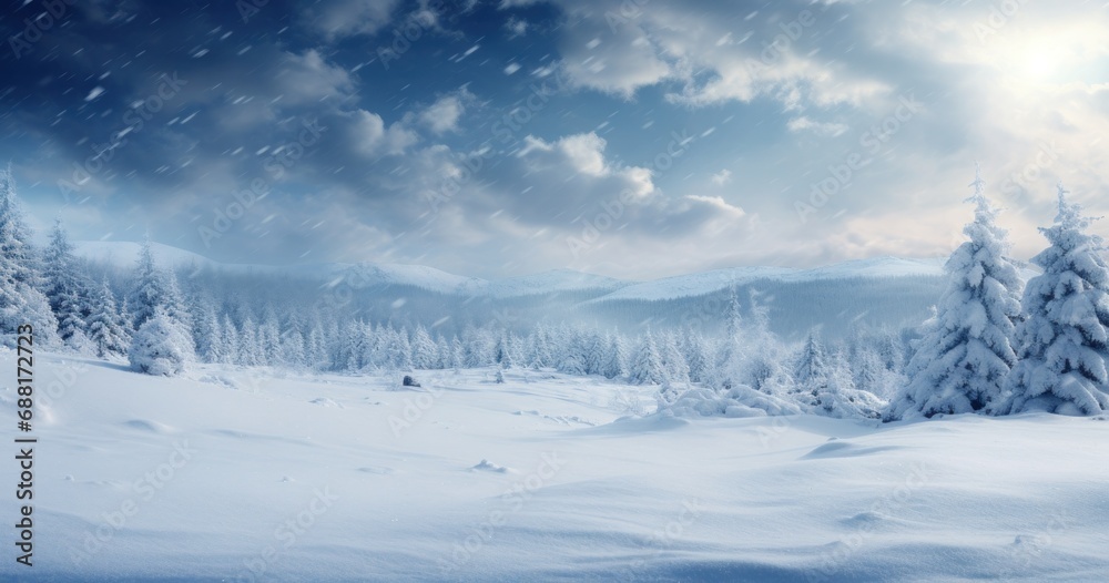 winter snow background, free clipart
