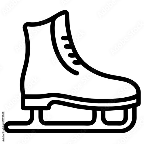 ice skates isolated on white