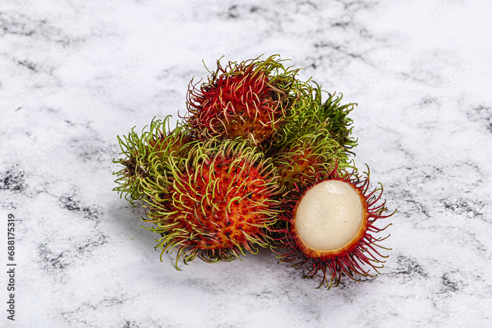 Sweet juicy tropical fruit rambutan Sweet juicy tropical fruit rambutan