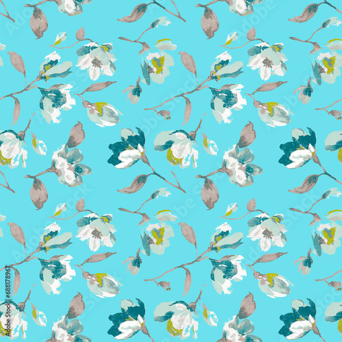 beautiful and colorful seamless pattern illustration all over repeat design for digital and textile  