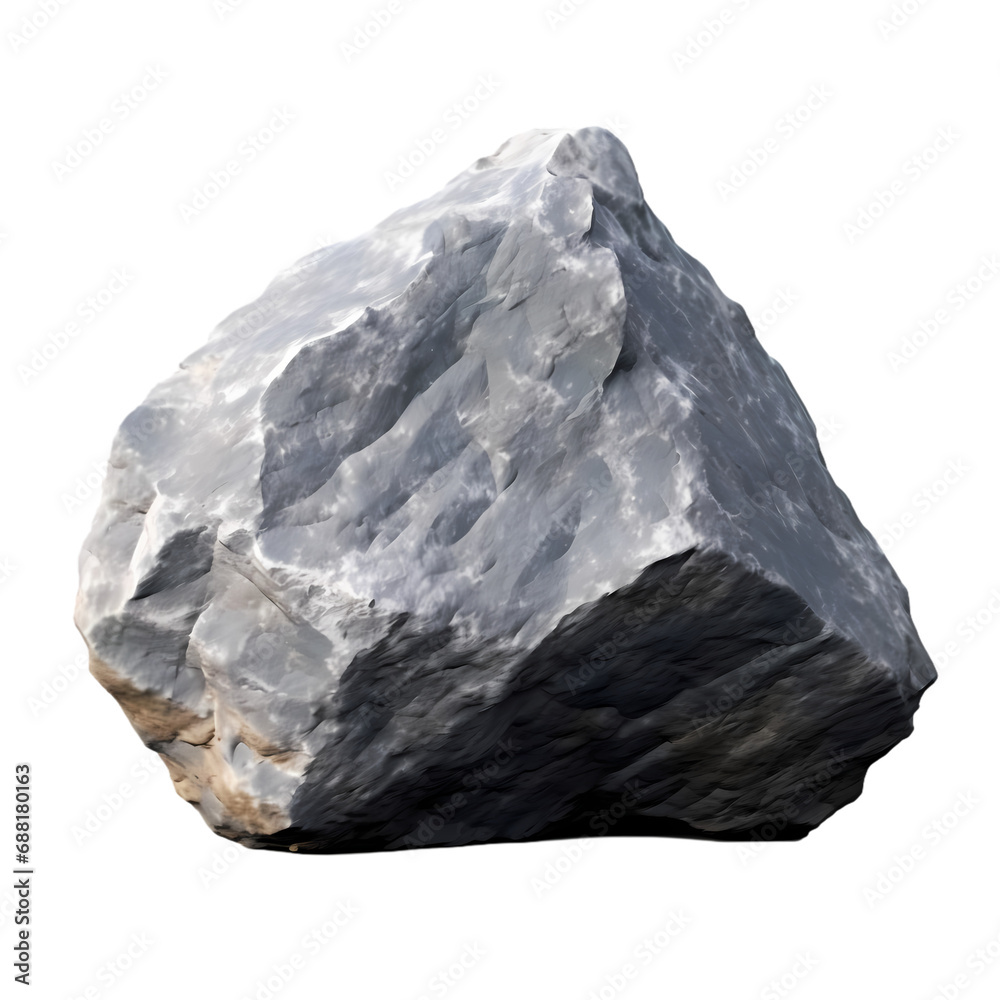 Stone isolated on transparent background